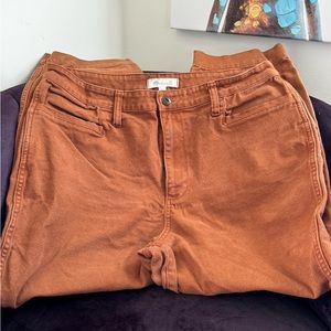 Rust Colored Ankle Jeans
